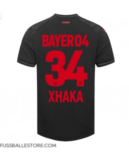 Günstige Bayer Leverkusen Granit Xhaka #34 Heimtrikot 2023-24 Kurzarm